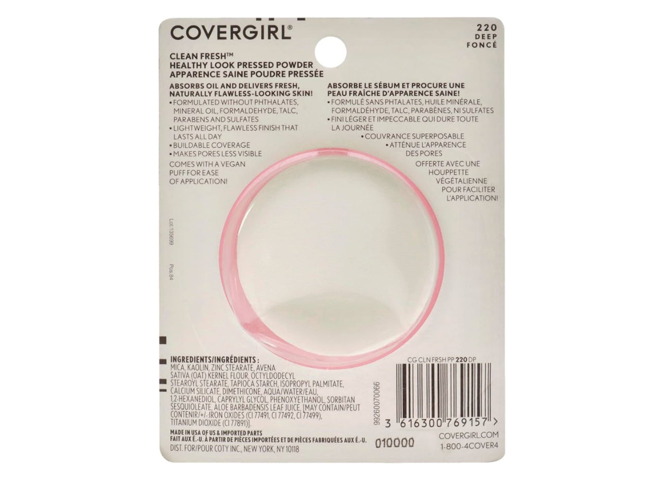 POLVOS COMPACTOS HIDRATANTES COVERGIRL (CLEAN FRESH)