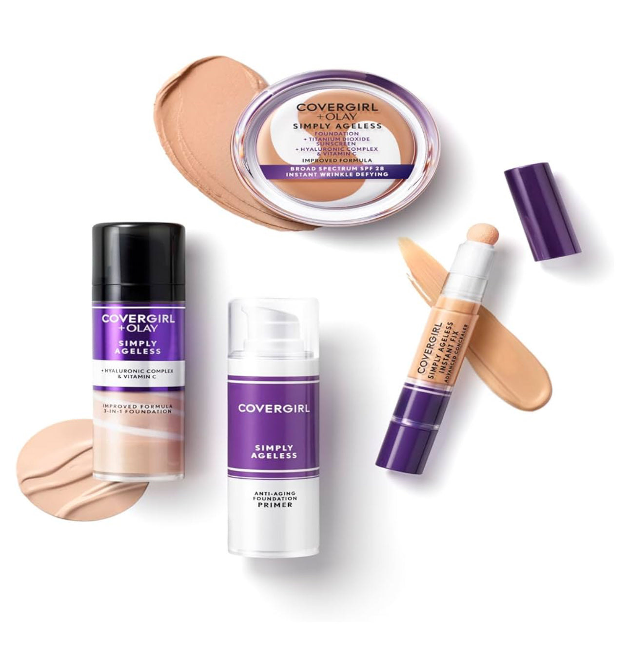 BASE DE MAQUILLAJE LIQUIDA 3 IN 1 (COVERGIRL & OLAY SIMPLY AGELESS