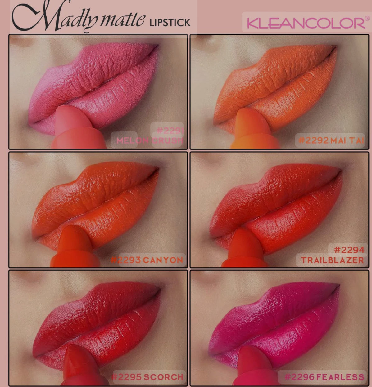 LABIALES MADLY MATTE (KLEANCOLOR)