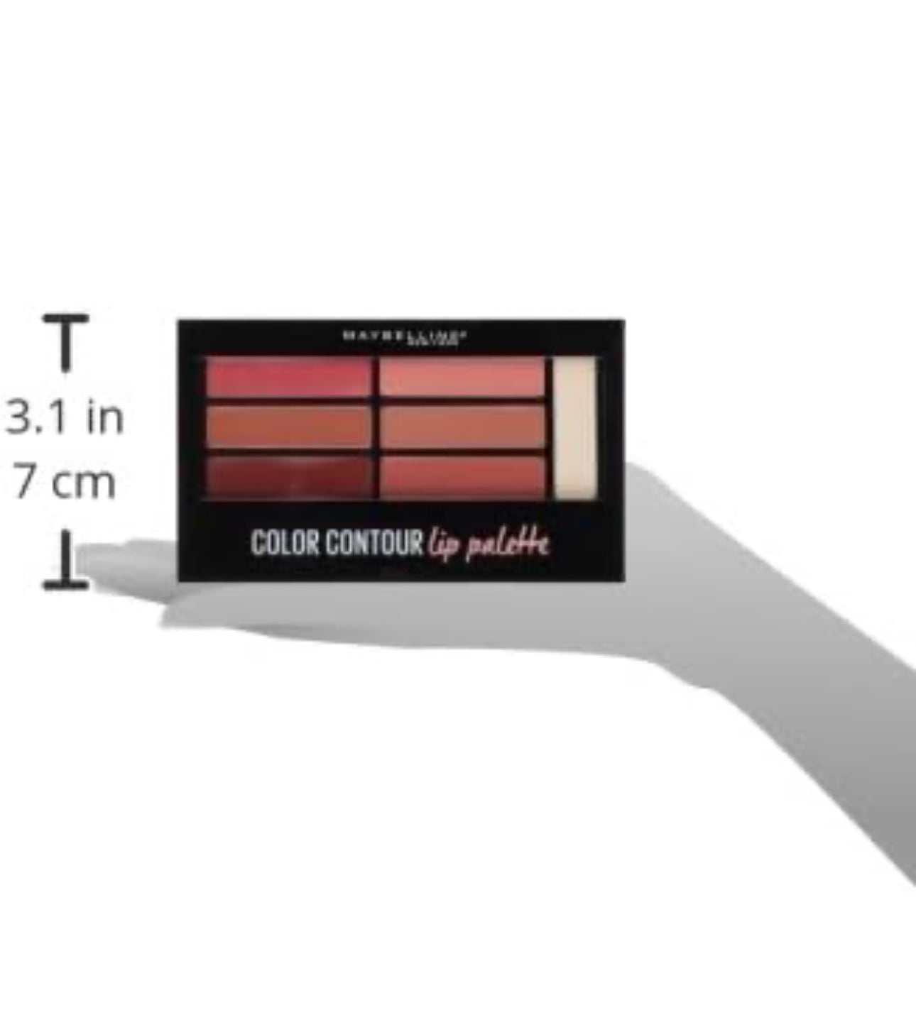 PALETA LABIAL DE CONTORNOS DE COLOR ( MAYBELLINE NEW YORK LIP STUDIO)(02-BOMBA RUBORIZADA )