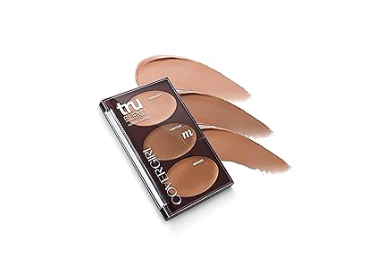 PALETA DE CONTORNOS (3 TONOS MEDIOS )COVERGIL TRU BLEND PROFUNDO DEEP