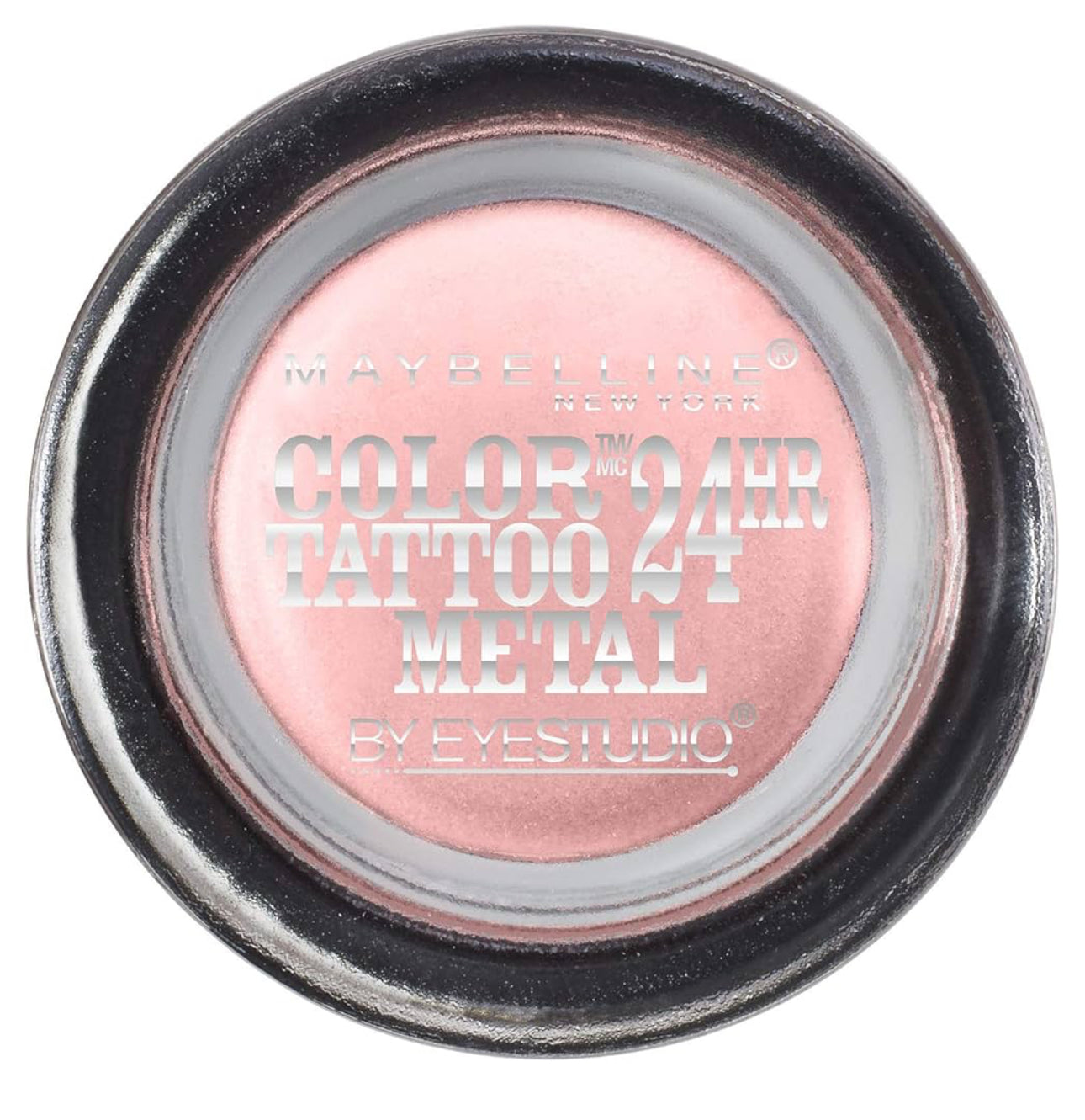 SOMBRA DE OJOS EN CREMA  (24 HOURS )MAYBELLINE NEW YORK EYE STUDIO COLOR TATTO METAL.