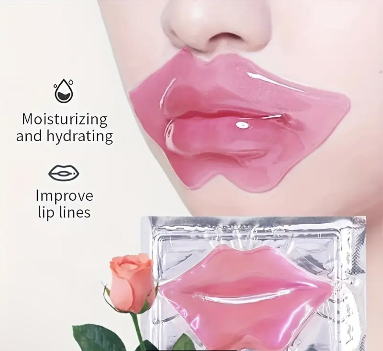 MASCARILLA HIDRATANTES DE LABIOS DE CRISTAL ROSA HIDRATANTES Y RETAVILISANTES