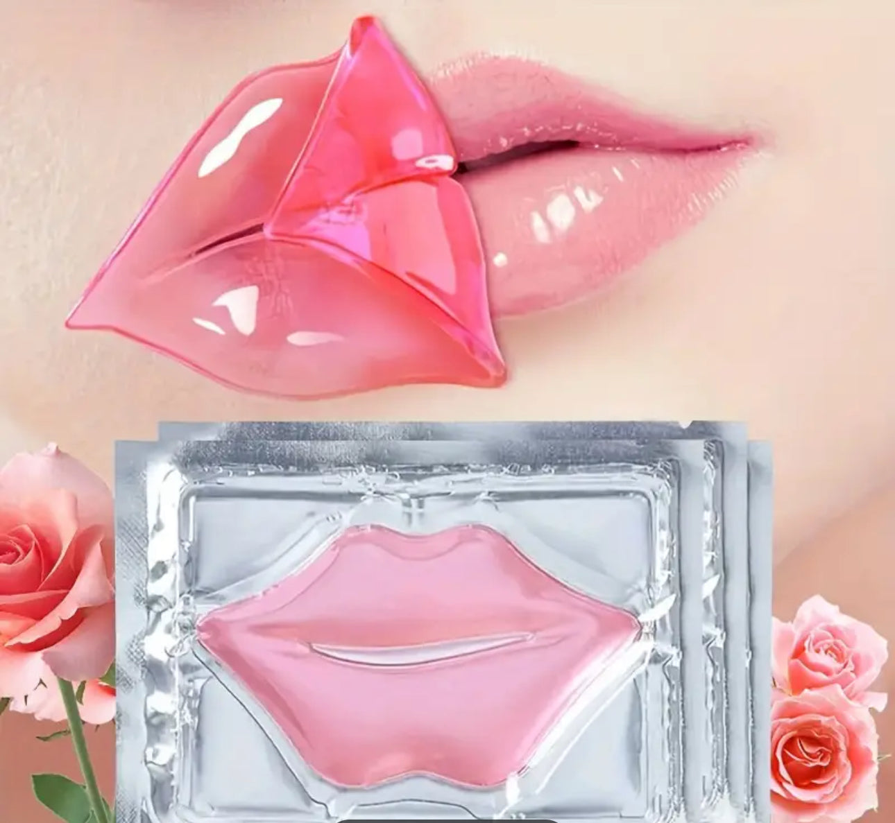 MASCARILLA HIDRATANTES DE LABIOS DE CRISTAL ROSA HIDRATANTES Y RETAVILISANTES